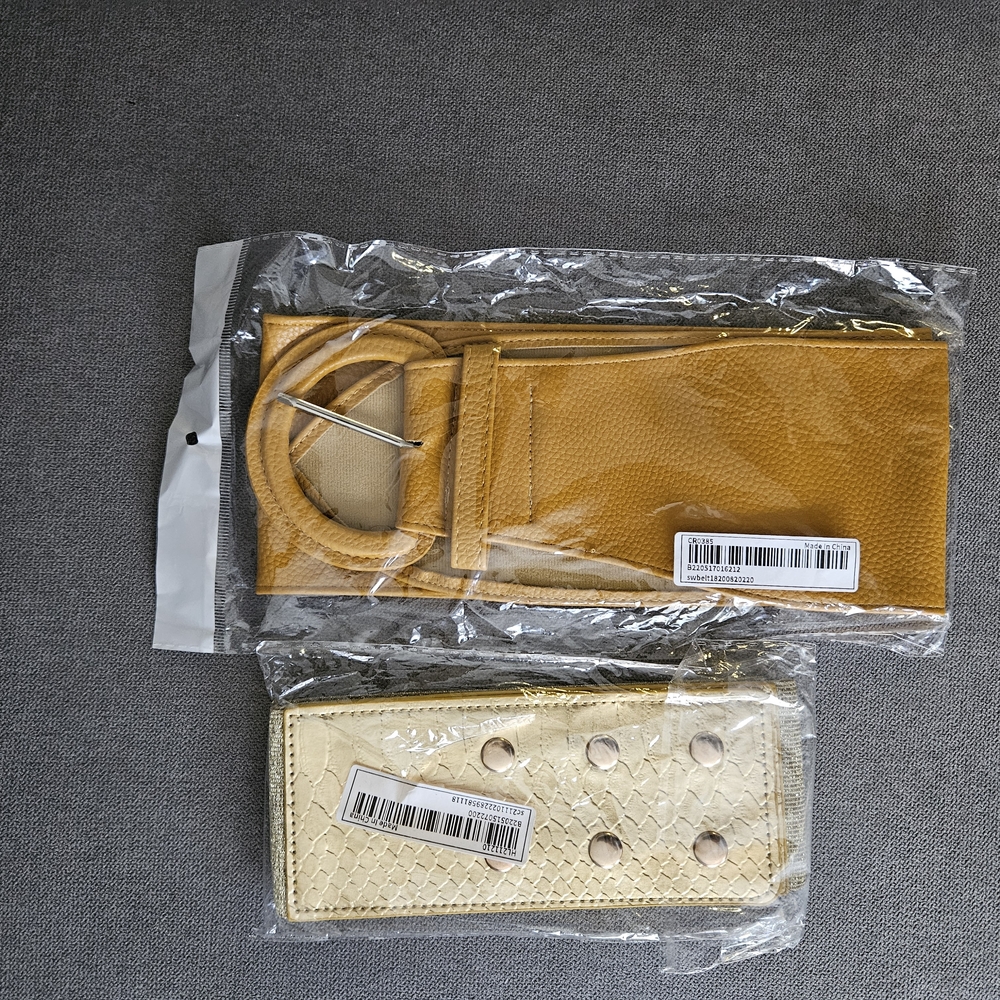 Yellow and Gold Wallet Set